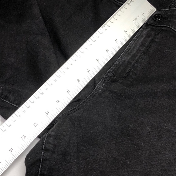 OLD NAVY BLACK ROCKSTAR SUPER SKINNY ANKLE JEANS 18/34x28 ⭐️ - Picture 9 of 12